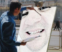 Quem pintou este rosto no espelho?